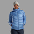 Cornflower Montane Women's Anti-Freeze Hooded Down Jacket Model 3 FAFZHCOR