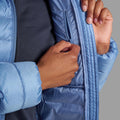 Cornflower Montane Women's Anti-Freeze Hooded Down Jacket Model 6 FAFZHCOR