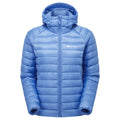 Cornflower Montane Women's Anti-Freeze Hooded Down Jacket Front FAFZHCOR