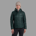 Deep Forest Montane Women's Anti-Freeze Hooded Down Jacket Model Front FAFZHDFO