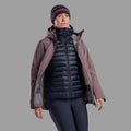 Eclipse Blue Montane Women's Anti-Freeze Hooded Down Jacket Model 6 FAFZHECL