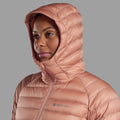 Pink Clay Montane Women's Anti-Freeze Hooded Down Jacket Model 4 FAFZHPCL