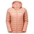 Pink Clay Montane Women's Anti-Freeze Hooded Down Jacket Front FAFZHPCL