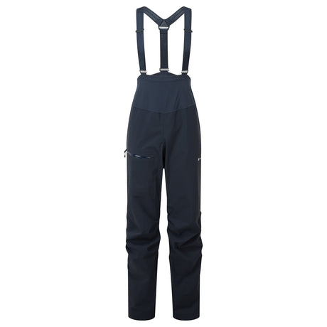 Eclipse Blue Montane Women's Alta Waterproof Pants Front FALTPECL