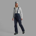 Eclipse Blue Montane Women's Alta Waterproof Pants Model Front FALTPECL