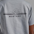 Pebble Blue Montane Women's Alhena Mountain 25 Merino Blend T-Shirt Model 5 FAMTSPEB