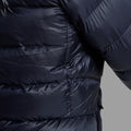 Eclipse Blue Montane Women's Anti-Freeze XT Hooded Down Jacket Model 3 FAXTHECL