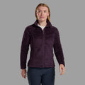 Mulberry Montane Women's Caldus Fleece Jacket Model Front FCAJAMUL