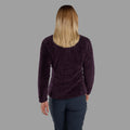 Mulberry Montane Women's Caldus Fleece Jacket Model Back FCAJAMUL