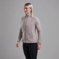 Oyster Montane Women's Caldus Fleece Jacket Model Front FCAJAOYS
