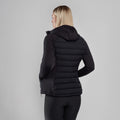 Black Montane Women's Composite Hooded Down Jacket Model Back FCOHOBLA