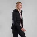 Black Montane Women's Composite Hooded Down Jacket Model 3 FCOHOBLA