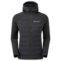 Black Montane Women's Composite Hooded Down Jacket Front FCOHOBLA