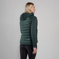 Deep Forest Montane Women's Composite Hooded Down Jacket Model Back FCOHODFO