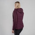 Mulberry Montane Women's Composite Hooded Down Jacket Model Back FCOHOMUL