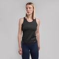 Black Montane Women's Dart Vest Model Front FDAVEBLA