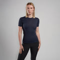 Eclipse Blue Montane Women's Dart Lite T-Shirt Model Front FDITSECL