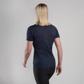 Eclipse Blue Montane Women's Dart Lite T-Shirt Model Back FDITSECL