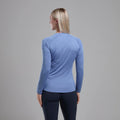 Cornflower Montane Women's Dart Long Sleeve T-Shirt Model Back FDLSTCOR