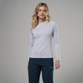 Lilac Haze Montane Women's Dart Long Sleeve T-Shirt Model Front FDLSTLIL