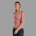 Pink Clay Montane Women's Dart Long Sleeve T-Shirt Model Front FDLSTPCL