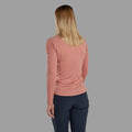 Pink Clay Montane Women's Dart Long Sleeve T-Shirt Model Back FDLSTPCL