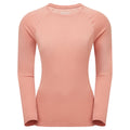 Pink Clay Montane Women's Dart Long Sleeve T-Shirt Front FDLSTPCL