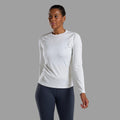Powder Montane Women's Dart Long Sleeve T-Shirt Model Front FDLSTPOW
