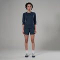 Eclipse Blue Montane Women's Dart Nano Long Sleeve T-Shirt Model 3 FDNLSECL