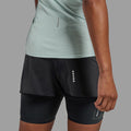 Sea Mist Montane Women's Dart Nano T-Shirt Model 3 FDNTSSEA
