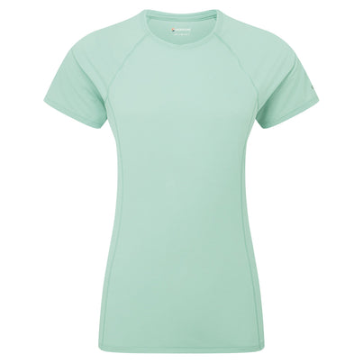 Sea Mist Montane Women's Dart Nano T-Shirt Front FDNTSSEA