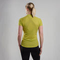 Citrus Spring Montane Women's Dart Nano Zip T-Shirt Model Back FDNZTCSP