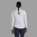 Powder Montane Women's Dart Zip Neck T-Shirt Model Back FDRZIPOW