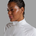 Powder Montane Women's Dart Zip Neck T-Shirt Model 3 FDRZIPOW
