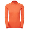 Tigerlily Montane Women's Dart Zip Neck T-Shirt Front FDRZITIG