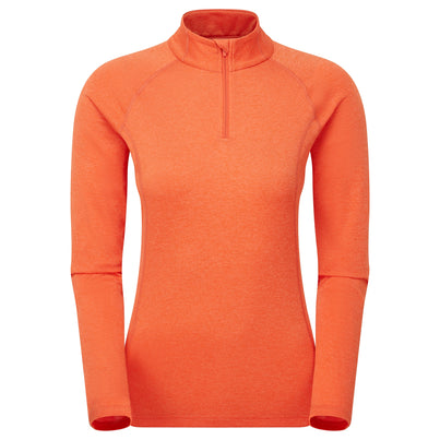 Tigerlily Montane Women's Dart Zip Neck T-Shirt Front FDRZITIG