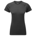 Black Montane Women's Dart T-Shirt Front FDTTSBLA