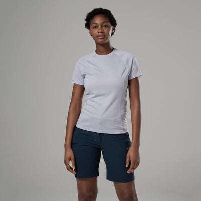 Lilac Haze Montane Women's Dart T-Shirt Front FDTTSLIL