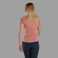 Pink Clay Montane Women's Dart T-Shirt Model Back FDTTSPCL