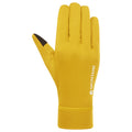 Ginkgo Gold Montane Women's Dart XT Thermal Liner Gloves Model Front FDXTLGIN