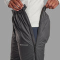 Midnight Grey Montane Women's Fortes Lite Insulated Pants Model 5 FFLIPMNG