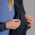 Eclipse Blue Montane Women's Fortes Lite Hooded Insulated Jacket Model 6 FFOLHECL