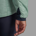 Sea Mist Montane Women's Fortes Lite Hooded Insulated Jacket Model 4 FFOLHSEA