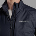 Eclipse Blue Montane Women's Fortes Nano Insulated Half-Zip Jacket Model 3 FFONHECL
