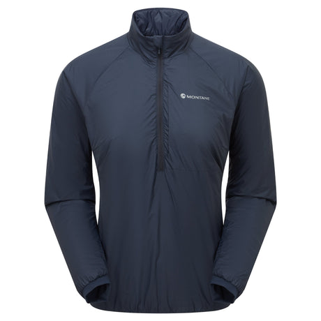 Eclipse Blue Montane Women's Fortes Nano Insulated Half-Zip Jacket Front FFONHECL