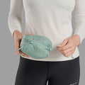 Sea Mist Montane Women's Fortes Nano Insulated Half-Zip Jacket Model 6 FFONHSEA