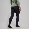 Black Montane Women's Fury Fleece Pants Model Back FFRPABLA