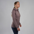 Moonscape Montane Women's Fury Lite Hooded Fleece Jacket Model Front FFULHMOO