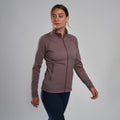 Moonscape Montane Women's Fury Lite Fleece Jacket Model Front FFULJMOO
