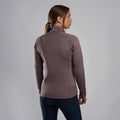 Moonscape Montane Women's Fury Lite Fleece Jacket Model Back FFULJMOO